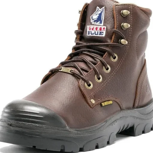Steel Blue Men's Argyle Met Bump 6" WP Steel Toe Metguard Work Boot - Oak - 832912