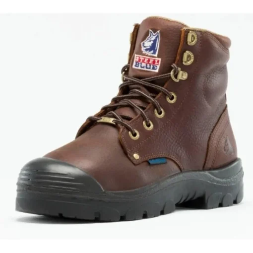 Steel Blue Men's Argyle Met Bump 6" WP MG Steel Toe Side Zip Work Boot - Oak - 862902