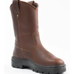Steel Blue Men's Heeler 10" WP Steel Toe Wellington Work Boot - Oak - 812915