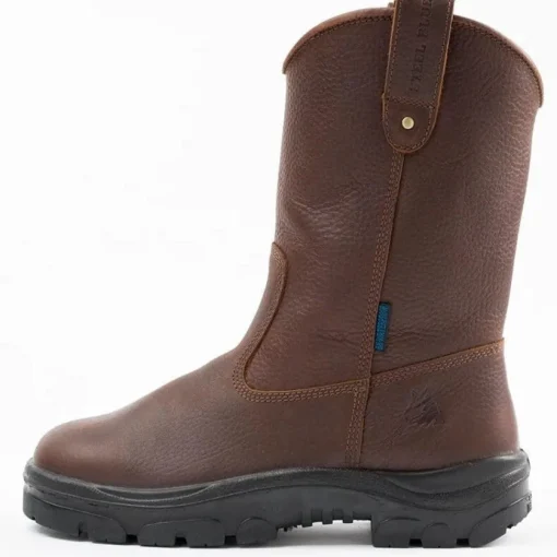 Steel Blue Men's Heeler 10" WP Steel Toe Wellington Work Boot - Oak - 812915