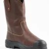 Steel Blue Men's Heeler Metguard Bump 10" WP Steel Toe Work Boot - Oak - 862905