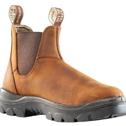Steel Blue Men's Hobart 6" Soft Toe WP Ankle Work Boot -Brown- 810901