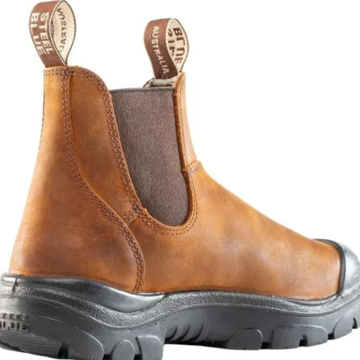 Steel Blue Men's Hobart PR Steel Toe Slip Resist Work Boot -Brown- 862903