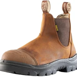 Steel Blue Men's Hobart Scuff Steel Toe Slip Resist Work Boot -Brown- 812967