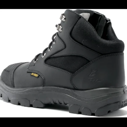 Steel Blue Men's Parkes Side Zip WP Steel Toe Hiker Work Boot - Black - 812968