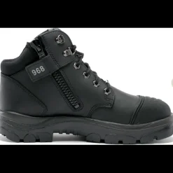 Steel Blue Men's Parkes Side Zip WP Steel Toe Hiker Work Boot - Black - 812968