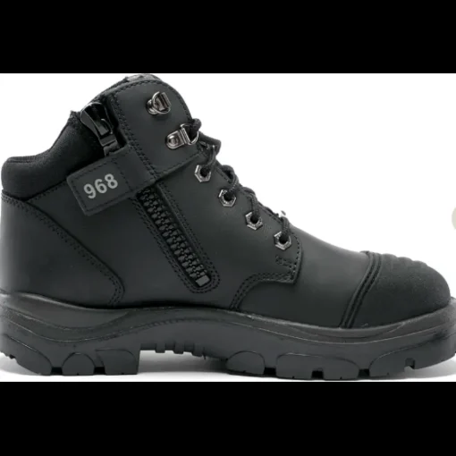Steel Blue Men's Parkes Side Zip WP Steel Toe Hiker Work Boot - Black - 812968