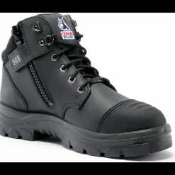 Steel Blue Men's Parkes Side Zip WP Steel Toe Hiker Work Boot - Black - 812968