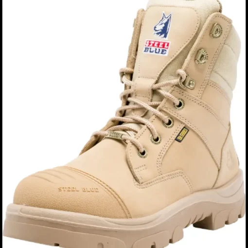 Steel Blue Men's Southern Cross 6" Side Zip WP Steel Toe Work Boot - Sand - 812961