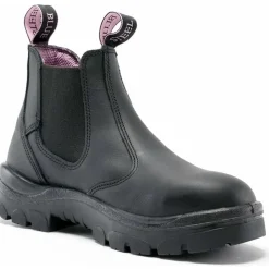 Steel Blue Women's Hobart 6" Soft Toe WP Chelsea Work Boot -Black- 810891