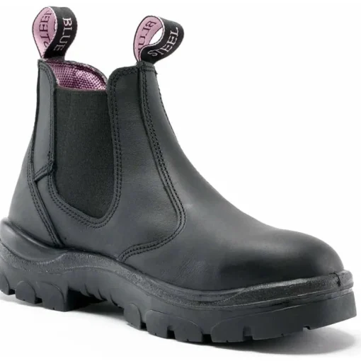 Steel Blue Women's Hobart 6" Soft Toe WP Chelsea Work Boot -Black- 810891