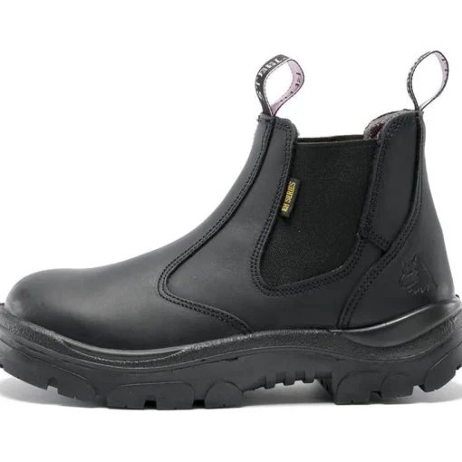 Steel Blue Women's Hobart 6" Soft Toe WP Chelsea Work Boot -Black- 810891