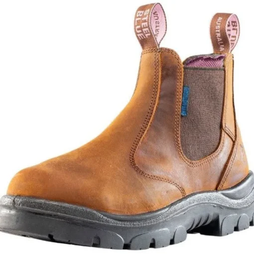 Steel Blue Women's Hobart Steel Toe WP Metguard Work Boot -Brown- 892854