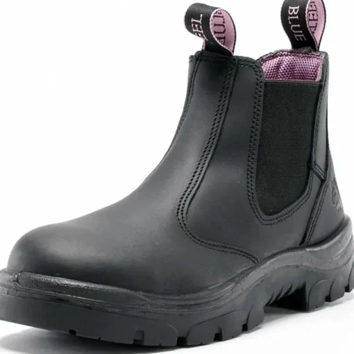 Steel Blue Women's Hobart 6" Soft Toe WP Chelsea Work Boot -Black- 810891