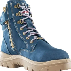 Steel Blue Women's Jungle 6" WP Soft Toe Cross Zip Ankle Boot - Sand - 812861