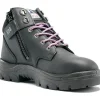 Steel Blue Women's Parkes 3.7" WP Steel Toe Lace Up Work Boot - Black - 812898