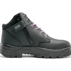 Steel Blue Women's Parkes 3.7" WP Steel Toe Lace Up Work Boot - Black - 812898