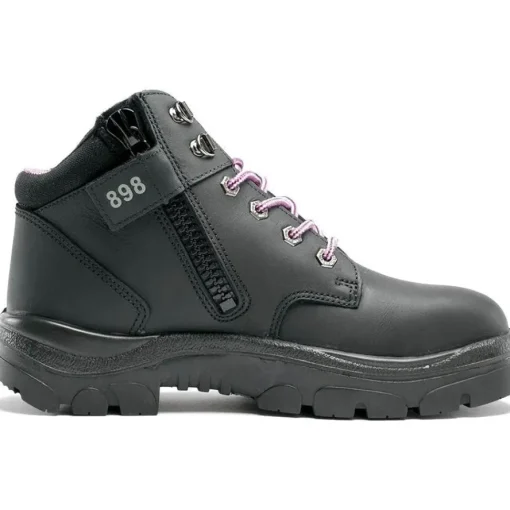 Steel Blue Women's Parkes 3.7" WP Steel Toe Lace Up Work Boot - Black - 812898