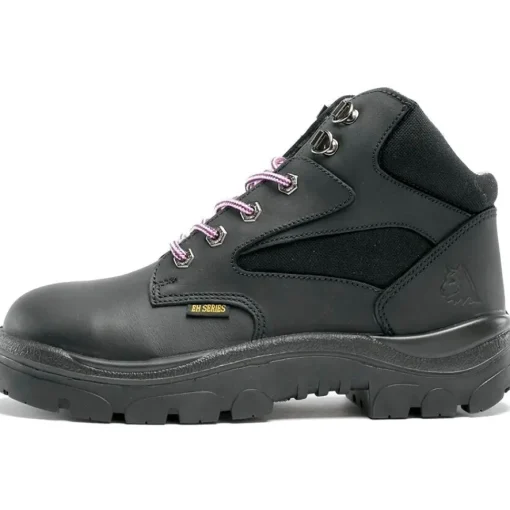 Steel Blue Women's Parkes 3.7" WP Steel Toe Lace Up Work Boot - Black - 812898
