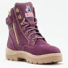 Steel Blue Women's Southern Cross Side Zip Steel Toe Work Boot - Purple - 892861