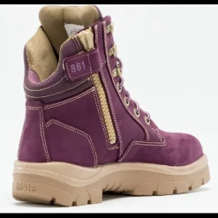 Steel Blue Women's Southern Cross Side Zip Steel Toe Work Boot - Purple - 892861