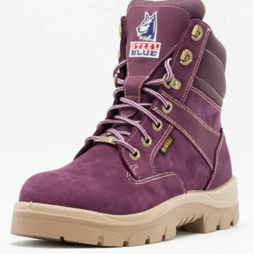 Steel Blue Women's Southern Cross Side Zip Steel Toe Work Boot - Purple - 892861
