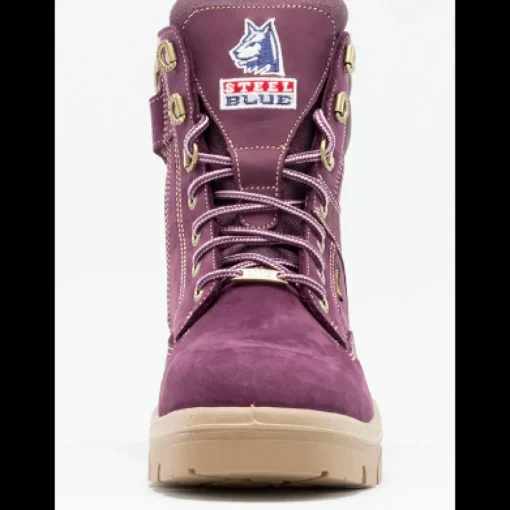 Steel Blue Women's Southern Cross Side Zip Steel Toe Work Boot - Purple - 892861