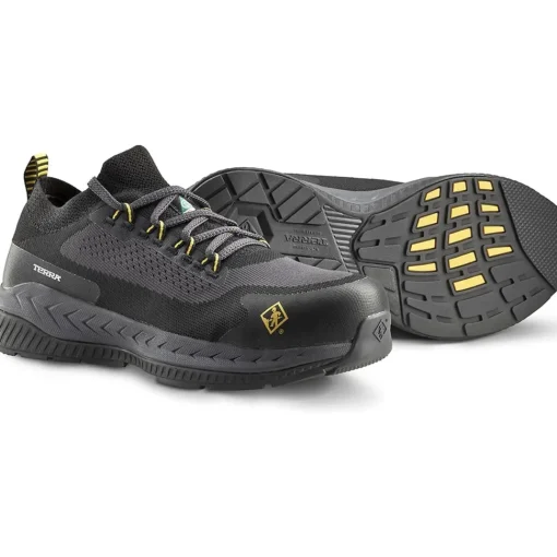 Terra Men's Eclipse Comp Toe Slip Resist Athletic Work Shoe -Black- 4T8NBY