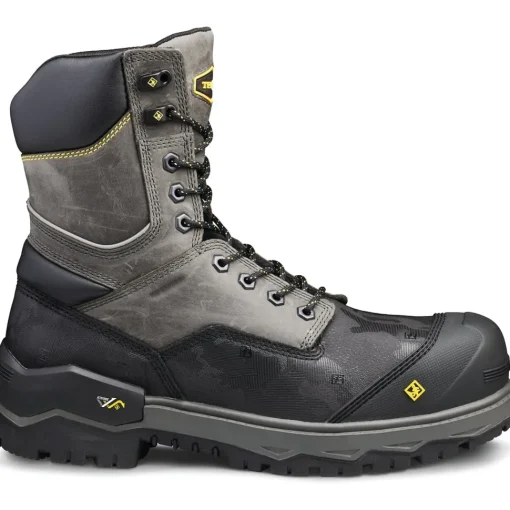 Terra Men's Gantry 8" Comp Toe WP Safety Work Boot -Gray- 4NRQGY