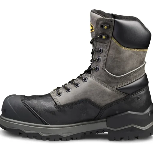Terra Men's Gantry 8" Comp Toe WP Safety Work Boot -Gray- 4NRQGY