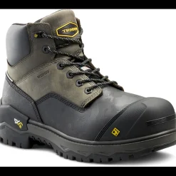 Terra Men's Gantry 6" Nano Comp Toe WP Work Boot -Gray- 4T8VGY
