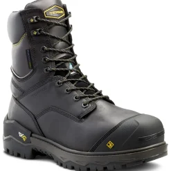 Terra Men's Gantry LXI 8" Nano Comp Toe WP Work Boot -Black- 4TAXBK