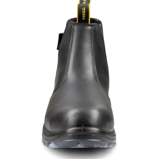 Terra Men's Murphy 6" Comp Toe Pull On WP Safety Work Boot -Black- R4NRBK