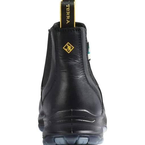 Terra Men's Murphy 6" Comp Toe Pull On WP Safety Work Boot -Black- R4NRBK