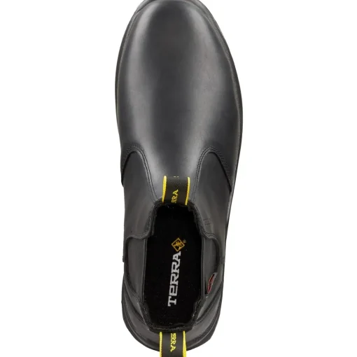 Terra Men's Murphy 6" Comp Toe Pull On WP Safety Work Boot -Black- R4NRBK
