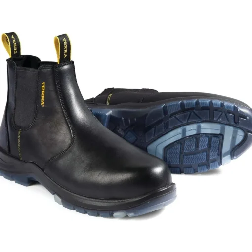 Terra Men's Murphy 6" Soft Toe WP Chelsea Work Boot -Black- R4NSBK