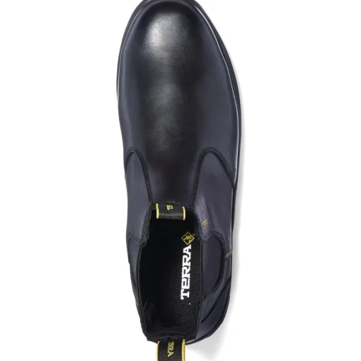 Terra Men's Murphy 6" Soft Toe WP Chelsea Work Boot -Black- R4NSBK