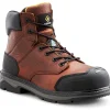 Terra Men's Patton 6" AT Waterproof Safety Work Boot -Brown- 4NS6BN