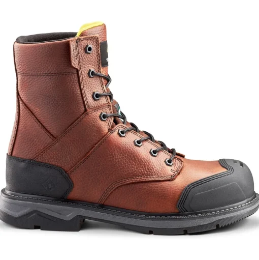 Terra Men's Patton 8" AT Waterproof Safety Work Boot -Brown- 4NS5BN