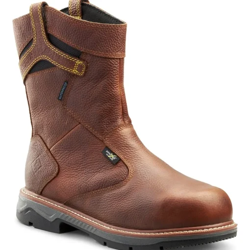 Terra Men's Patton AT Waterproof Met Guard Safety Work Boot -Brown- 4TCCBN