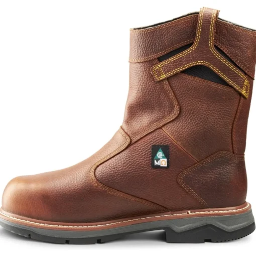 Terra Men's Patton AT Waterproof Met Guard Safety Work Boot -Brown- 4TCCBN