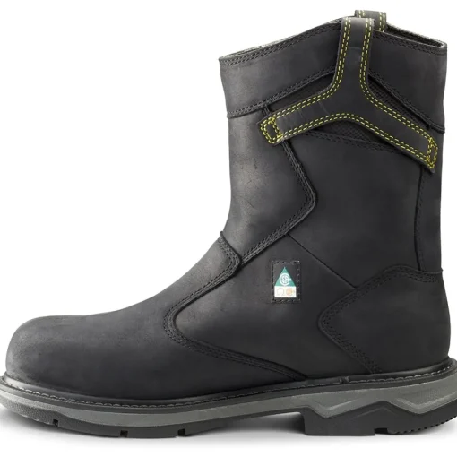 Terra Men's Patton AT Waterproof Pull-On Safety Work Boot -Black- 4TCBBK