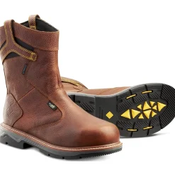 Terra Men's Patton AT Waterproof Met Guard Safety Work Boot -Brown- 4TCCBN