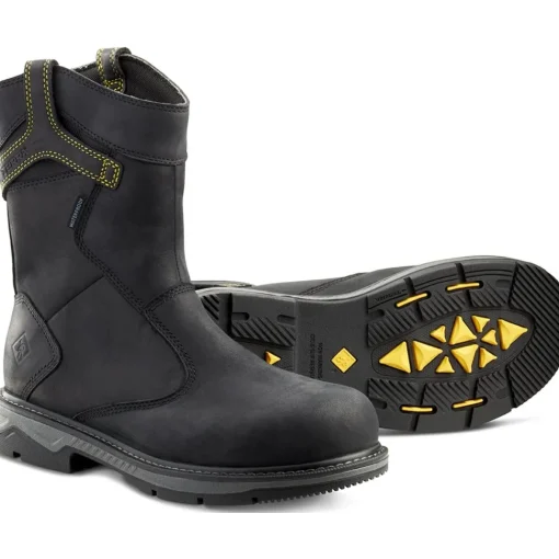 Terra Men's Patton AT Waterproof Pull-On Safety Work Boot -Black- 4TCBBK