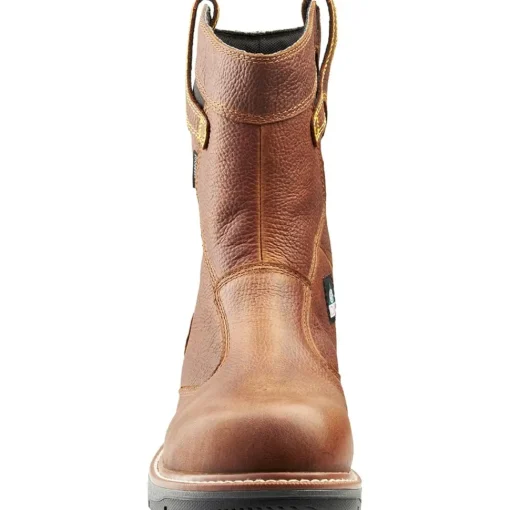 Terra Men's Patton AT Waterproof Pull-On Safety Work Boot -Brown- 4TCBBN
