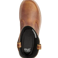 Terra Men's Patton AT Waterproof Pull-On Safety Work Boot -Brown- 4TCBBN
