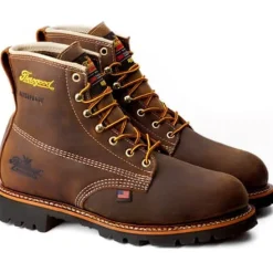 Thorogood Men's American Heritage 6" Waterproof Work Boot -Brown- 814-4514