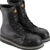 Thorogood Men's American Heritage Midnight 8" Stl Toe USA Made Wedge Work Boot - 804-6208