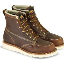 Thorogood Men's American Heritage 6" Steel Toe Wedge Work Boot- 804-4575