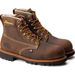 Thorogood Men's American Heritage 6" Waterproof Work Boot -Brown- 804-4514